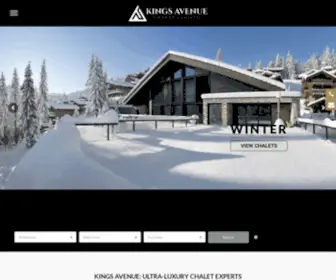 Kingsavenue.com(Ultra-Luxury chalets in the Alps) Screenshot