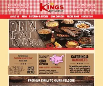 Kingsbbq.com(Kings BBQ Restaurant Kinston NC) Screenshot