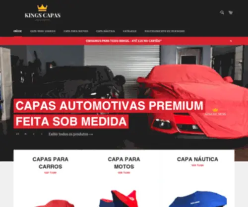 Kingscapasautomotivas.com.br(Kings Capas) Screenshot