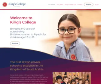 Kingscollegeriyadh.com(King's College Riyadh) Screenshot