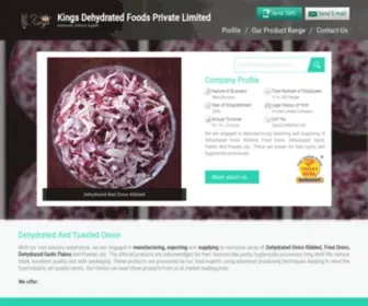 Kingsdehydratedfood.com(Kings Dehydrated Foods Private Limited) Screenshot