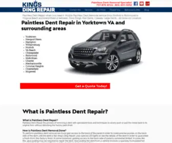 Kingsdingrepair.com(Paintless Dent Repair. King's Ding Repair) Screenshot