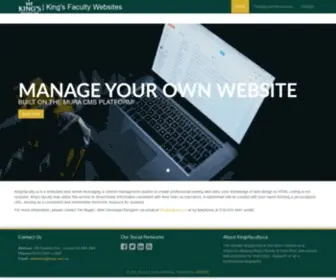 Kingsfaculty.ca(King's Faculty Websites) Screenshot