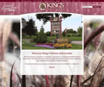 Kingsflowerandgarden.com(Simcoe Ontario Florist) Screenshot