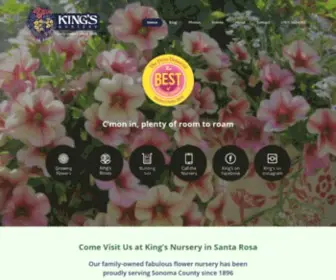 Kingsflowernursery.com(King's Flower Nursery Santa Rosa) Screenshot