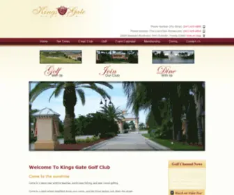 Kingsgategolfclub.com(Kings Gate Golf Club) Screenshot