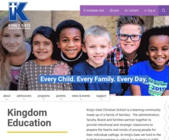 Kingsgateschool.com(King's Gate Christian School) Screenshot