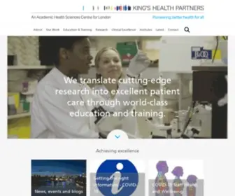 Kingshealthpartners.org(King's Health Partners) Screenshot
