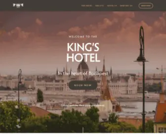 Kingshotel.hu(King's Hotel) Screenshot