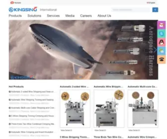 Kingsing.com(Automatic Wire Stripping and Crimping Machine) Screenshot