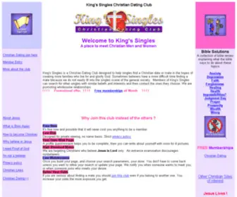 Kingsingles.com(Christian Dating Singles) Screenshot