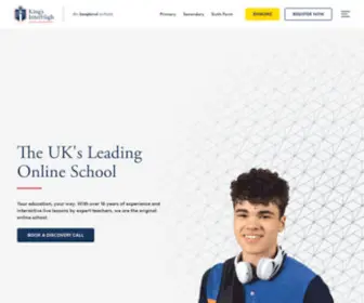 Kingsinterhigh.co.uk(ᐅ Online School UK) Screenshot
