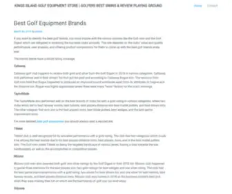 Kingsislandgolf.com(Kings Island Golf Equipment Store) Screenshot