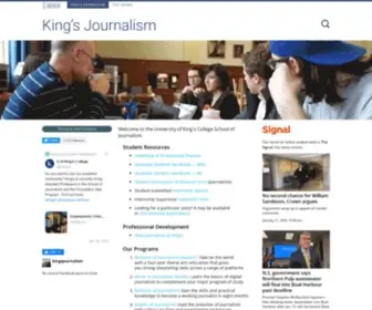 Kingsjournalism.com(King's Journalism) Screenshot