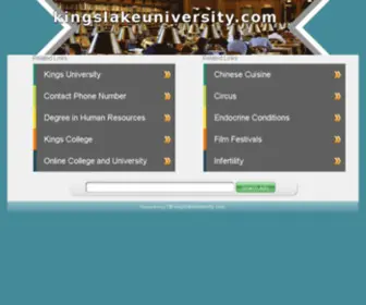 Kingslakeuniversity.com(Kingslake University) Screenshot