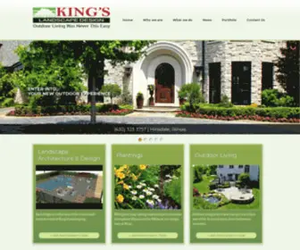 Kingslandscapedesign.com(Landscaping Construction Companies 60558) Screenshot