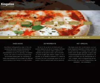 Kingslizepizza.be(Kingslize Premium Pizza) Screenshot