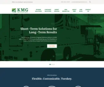 Kingsmedical.com(Kings Medical Group Fixed and Interim Medical Imaging Services) Screenshot