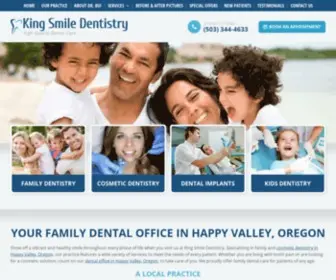 Kingsmiledentistry.com(Cosmetic and Family Dentistry) Screenshot