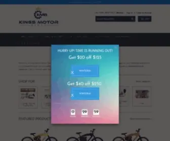Kingsmotorbikes.com(Motorized Bicycle) Screenshot
