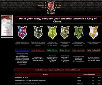 Kingsofchaos.com(Kings of Chaos) Screenshot