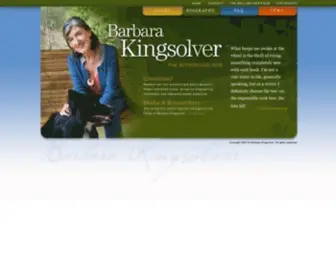 Kingsolver.com(Barbara kingsolver) Screenshot