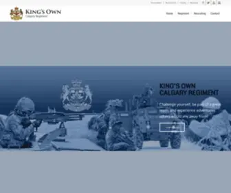 Kingsown.ca(King's Own Calgary Regiment) Screenshot