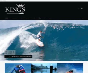 Kingspaddlesports.com(Every King's paddle board) Screenshot