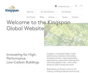 Kingspan.com(Choose your country) Screenshot