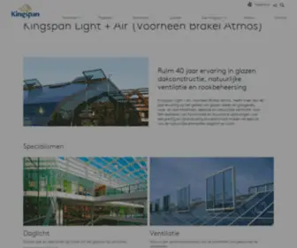 Kingspanlightandair.nl(Kingspan Light) Screenshot