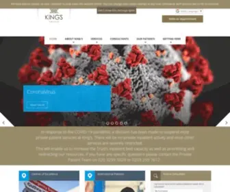 Kingsprivate.com(King's College Hospital) Screenshot