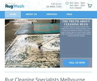 Kingsrugwash.com.au(Rug Cleaning Specialists Melbourne) Screenshot