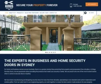 Kingssecuritydoors.com.au(Custom Made Security Doors & Screens Sydney) Screenshot