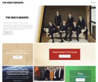 Kingssingers.com(The King's Singers) Screenshot