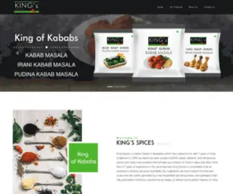 Kingsspices.co.in(Kings spices Food Masala Production Company Bangalore) Screenshot