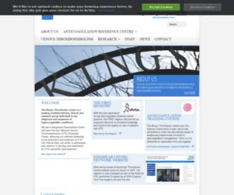 Kingsthrombosiscentre.org.uk(The King&#039;s Thrombosis Centre) Screenshot