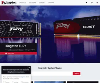 Kingston.com.cn(Largest Independent Manufacturer of Memory Products) Screenshot