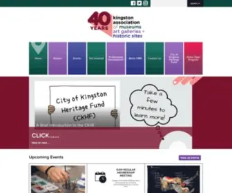 Kingstonmuseums.ca(Kingston Association of Museums) Screenshot