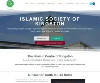 Kingstonmuslims.ca(Islamic Society of Kingston is a religious organization aims to serve the Muslims in Kingston and the area) Screenshot