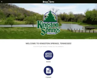 Kingstonsprings.net(Town of Kingston Springs) Screenshot
