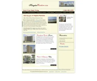 Kingstonvacation.com(1410 Brighton at Kingston Plantation Resort in Myrtle Beach) Screenshot