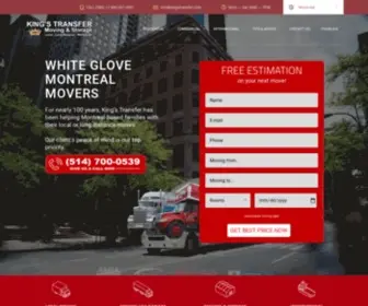 Kingstransfer.com(Professional Moving & Storage) Screenshot