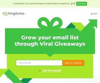 Kingsumo.com(KingSumo Giveaways) Screenshot