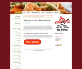 Kingswokfreeportny.com(Order Chinese online from King's Wok) Screenshot