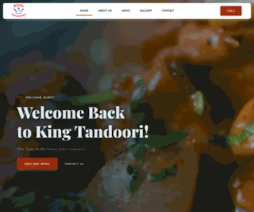 Kingtandoori.com(King Tandoori) Screenshot