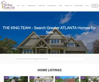 Kingteam.com(Homes for Sale in the Atlanta Area) Screenshot