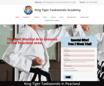 Kingtiger-TKD.com(Home for King Tiger Taekwondo in Pearland) Screenshot