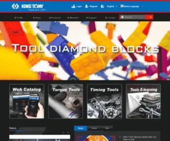 Kingtony.com(KING TONY engaged in supplying professional tools (hand tools & pneumatic tools)) Screenshot