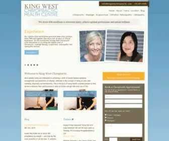 Kingwestchiropractic.com(King West Chiropractic in downtown Toronto offers chiropractic care) Screenshot