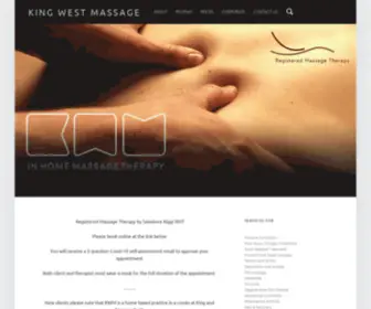 Kingwestmassage.com(King West Massage) Screenshot